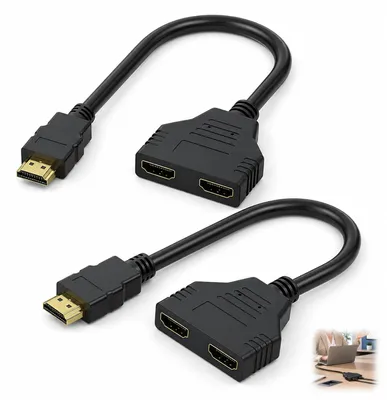 Productafbeelding van HDMI-splitter 1 naar 2 uitgangen, 1080p audio-video duplicator