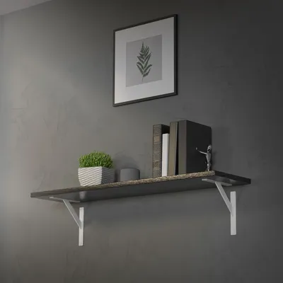 Produktbild von ML-Design 2er Set Regalträger Regalhalterung 24x24 cm, Weiß, Wandhalterung für Regalbrett aus Aluminium