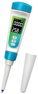 pH-Meter für Lebensmittel, digital, 0,01 Präzision, ATC, LCD-Display