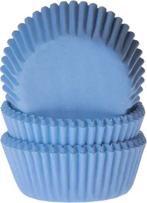 Produktbild von 60 Mini Muffinförmchen, hellblau