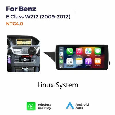 Produktbild von Drahtlos Carplay und Android Auto Für MERCEDES BENZ E-Coupe W207 C207 A207 2009 -2012 NTG 4.0. 10.3 Zoll Touchscreen Display. Linux System