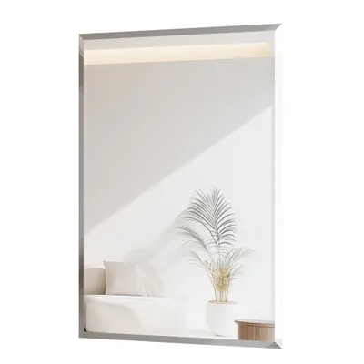 Produktbild von ARTLOGE Moderner Wandspiegel, Rahmenloser Dekorspiegel Rechteckiger Spiegel, , Wandmontage Flurspiegel, für Badezimmer Wohnzimmer Schlafzimmer 60×80cm