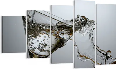 Produktbild von Bild auf Leinwand - Leinwandbild - Funkeln trinken glas - 100x60cm - Wand Bild - Wanddeko - Leinwanddruck - Bilder - Kunstdruck - Wanddekoration - Leinwand bilder - Wandkunst - EG100x60-1322