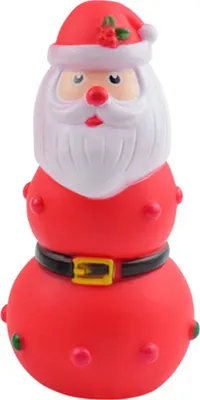 Produktbild von Interaktives Weihnachtsspielzeug für Haustiere, bissfest, zahnreinigend, eingebauter Sound, Quietscher, Gummispielzeug für Hunde