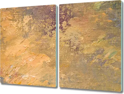 Produktbild von Coloray Herdabdeckplatte 2x40x52 cm Schneidebrett Kochplattenabdeckung Küchenbrett Hackbrett - Themenfarbe auf Leinwand