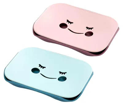 Produktbild von 2er Set Seifenschalen mit Ablauf, Seifenablagen für Waschbecken, schlichtes Design für Badezimmer und Küche