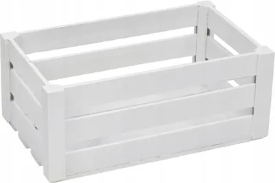 Zdjęcie produktu dla SKRZYNKA drewniana BIAŁA L na zioła 28x17,5x12,5