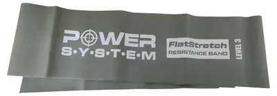 Produktbild von Power System Flat Stretch Übungsgummi Grau Level 3