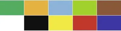 Produktbild von Plakatkarton 380g/qm 48x68cm VE=10 Bogen 10 Farben sortiert