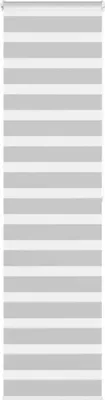 Zdjęcie produktu dla Maison Exclusive – roleta podwójna jasnoszara 55 x 200 cm szerokość materiału 50,9 cm poliester