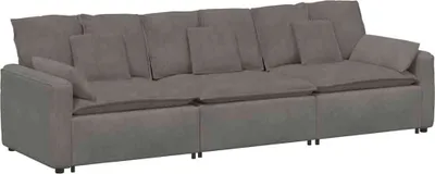 Immagine prodotto di Divano Modulare con Cuscini Grigio Chiaro