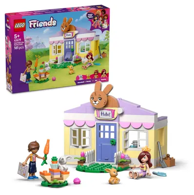 Produktbild von LEGO Friends Heartlake City Hasenhotel - Haus-Spielset mit 2 Mini Puppen, 2 Tierfiguren & Tierpflege Zubehör - Geburtstagsgeschenk für Mädchen ab 5 Jahren - 42679