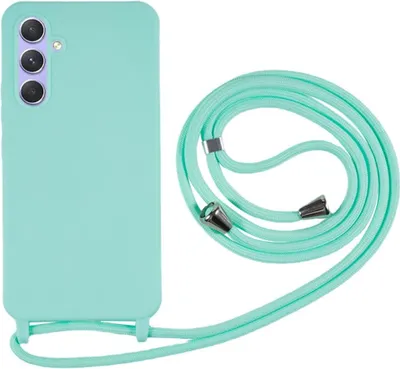 Produktbild von Samsung Galaxy S25 Hülle - Coverup Colour TPU Back Cover mit Handykette - Mint Green