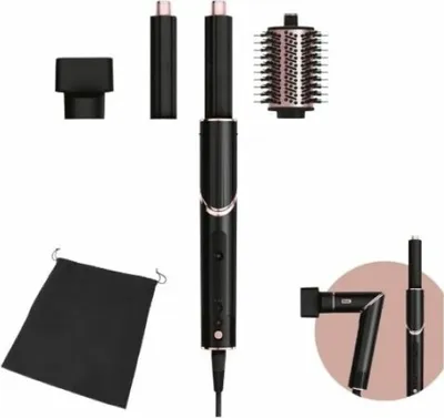 Immagine prodotto di Shark FlexStyle HD424EU Styler e Asciugacapelli Set 3 in 1 Oro Rosa Nero