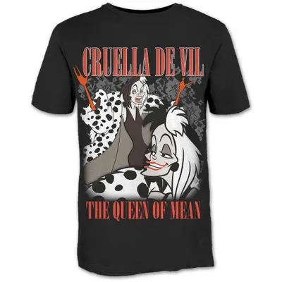 Obrázek produktu pro Disney | Oficiální tričko kapely | 101 Dalmations Cruella Homage, X-Large, černá