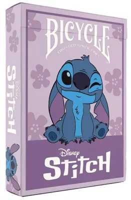 Produktbild von Bicycle® Disney Stitch Purple (Designer Spielkarten, Poker, Skat...)