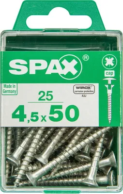 Produktbild von Spax Universalschrauben 4.5 x 50 mm PZ 2 - 25 Stk.