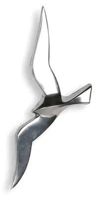 Image de GILDE Wandobjekt, Vogel, "Flying Birds", Aluminium, silberfarben, , B. 14 cm, H. 34 cm 32727