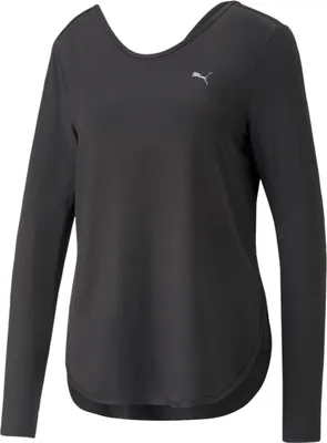 Produktbild von PUMA Studio Yogini Lite langarm Yogashirt Damen 01 - puma black XS