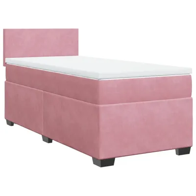 Immagine prodotto di vidaXL Letto a molle con materasso rosa 90x190 cm in velluto