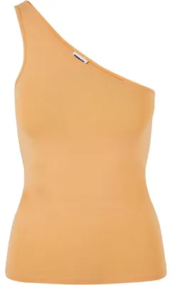 Obrázok produktu pre Urban Classics – Dámske asymetrické tričko TN1581 (5XL) (bledooranžová)