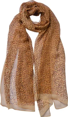 Produktbild von Clayre & Eef Gemusterter Damenschal 50x160 cm Beige Braun Synthetisch