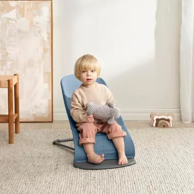 Produktbild von BabyBjörn Babywippe Bliss, gewebt, Melange, Blau