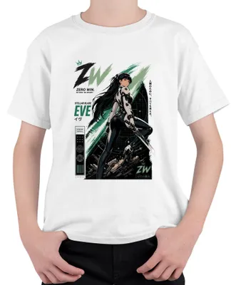 Produktbild von EVE Stellar Blade Extinction Protocol Gaming Japan Y2K Manga Kinder T-Shirt, Weiß, 140