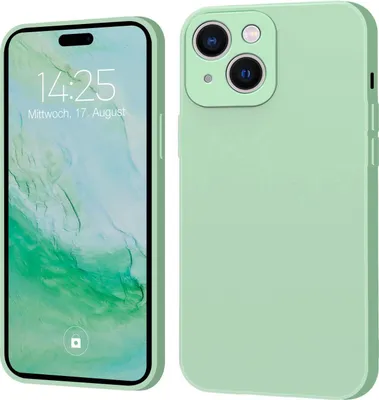 Produktbild von Hülle für iPhone 15 Case Cover Bumper Silikon Softgrip Schutzhülle Farbe: Türkis