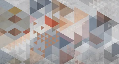 Produktbild von Tadessi Fototapete | Grafik | 5.00 m x 2.70 m | Blau | Grau | Wandbild | Digitaldruck