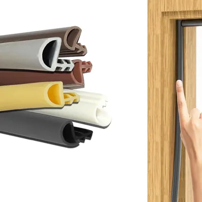 Image de Joint d'étanchéité de porte anti-courant d'air - Joint en caoutchouc de silicone pour l'isolation