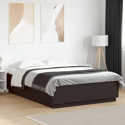 Obrázek produktu pro vidaXL Rám postele s LED diodami černý 160x200 cm materiál na bázi dřeva