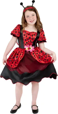 Produktbild von Marienkäfer Kostümkleid für Kinder Kindergröße: 134-140