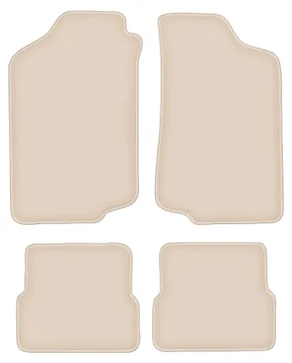 Produktbild von DURBAN Beige Velours-Fußmatten-Set für Volkswagen Jetta II Limousine (1984-1992)