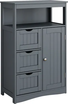 Image de Armoire Midischrank Vicco Bianco Gris 56x86.5cm, Model 54450
