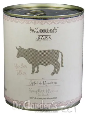 Produktbild von Dr. Clauders BARF Dog Komplettmenü Rinderteller