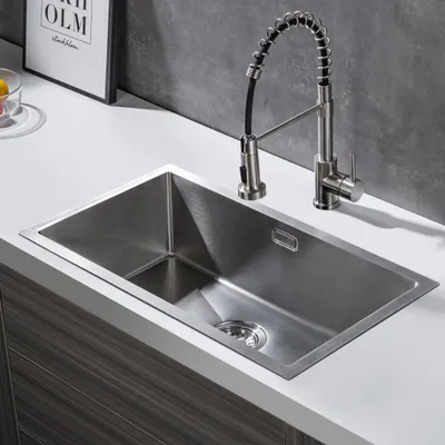 Zdjęcie produktu dla LOMAZOO zlewozmywak Capri 70 × 40 cm, stal satynowa
