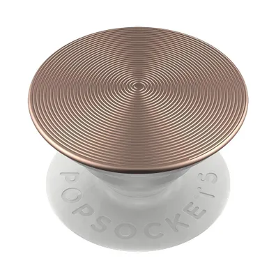 Produktbild von PopSockets PGP Twist Roségold Aluminium, Griffigkeit, Weiß, Roségold, Aluminium, Jede Marke, Symmetrisches Muster, 39,7 mm