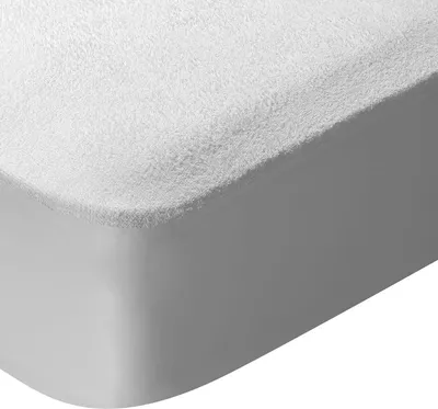 Frottee-Matratzenauflage wasserdicht, 150x190/200 cm, 2er-Pack