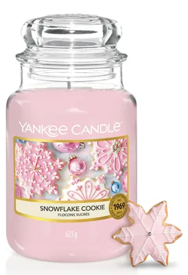 Immagine prodotto di Candela profumata grande Yankee Candle Snowflake Cookie