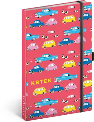 Produktbild von Notizbuch Mole Cars, liniert, 13 × 21 cm