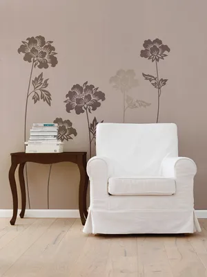 Produktbild von Komar Deco-Sticker "Grace" 100 x 70 cm, braun, 17704h