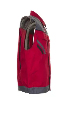 Produktbild von Planam Weste Highline Gr. 2XL rot/schiefer/schwarz