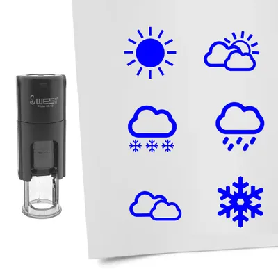 Immagine prodotto di Set di timbri CombiCraft di nuovo blu con 6 timbri