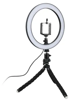 Obrázok produktu pre Lampa na selfie/krúžkové osvetlenie (26 cm) s ohybným statívom