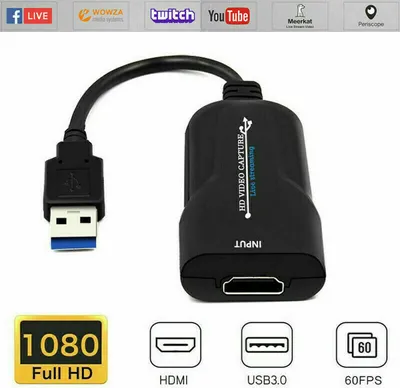 Produktbild von HDMI zu USB 3.0 Video Capture Card Grabber VideoaufnahmekarteGame Live-Streaming