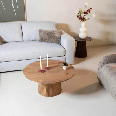 Produktbild von Giga Meubel Couchtisch Salvador - Natur Holz - 80x80x38cm
