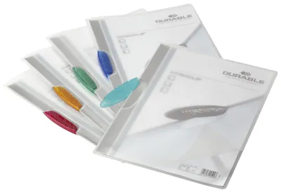 Image de DURABLE Chemise avec clip SWINGCLIP® 30 A4 transparent sachet libre-service, 5 pc, Multicolore, 228400