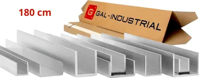 Immagine prodotto di GAL-INDUSTRIAL | Profilo in alluminio forma di C - 20x20x20x2mm - 180cm - Taglio su misura
