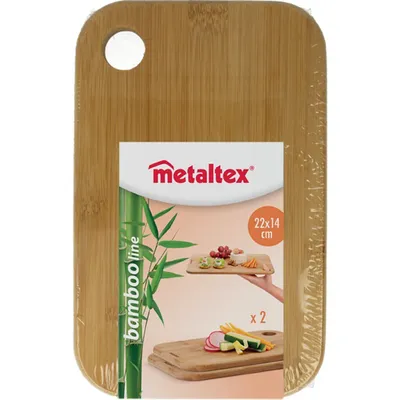 Immagine prodotto di Metaltex Tavole di bambù 22X14X1 Cm 2 Pezzi